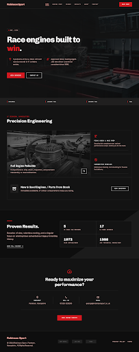 Dark premium motorsport design preview