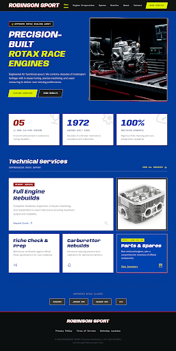 Clean blue and white design preview
