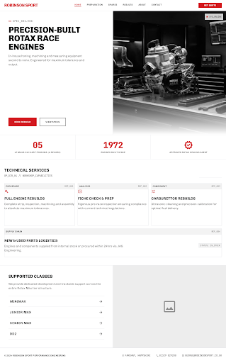 Clean engineering white design preview